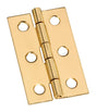 National Hardware 2 in. L Solid Brass Narrow Hinge 1 pk