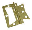 National Hardware 3-1/2 in. L Brass-Plated Surface-Mounted Hinge 2 pk