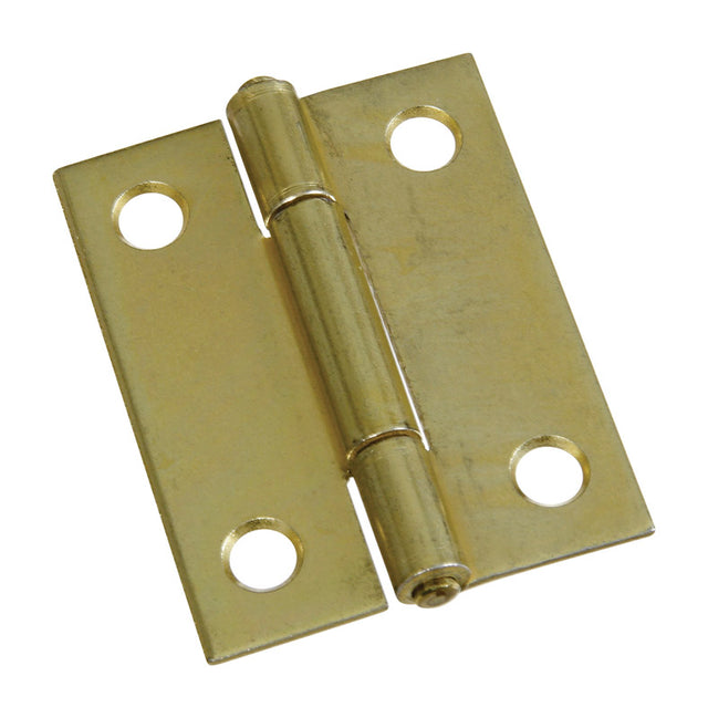 National Hardware 2 in. L Brass Door Hinge 2 pk