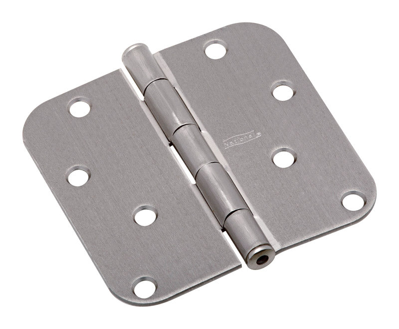 National Hardware 4 in. L Satin Nickel Door Hinge 1 pk