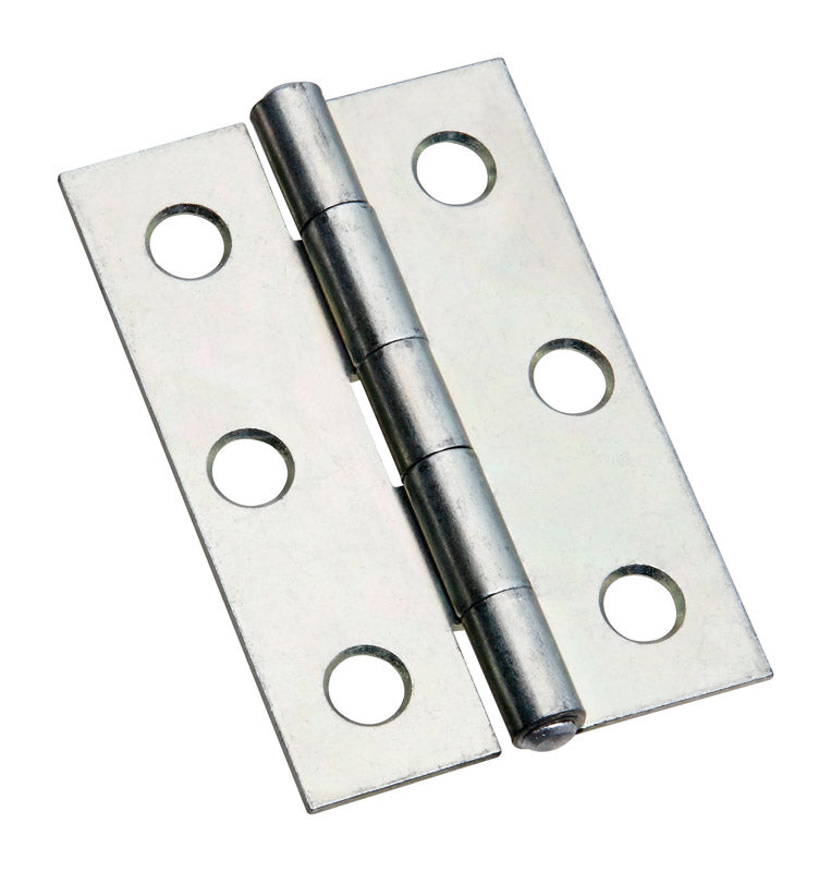 National Hardware 2-1/2 in. L Zinc-Plated Narrow Hinge 2 pk