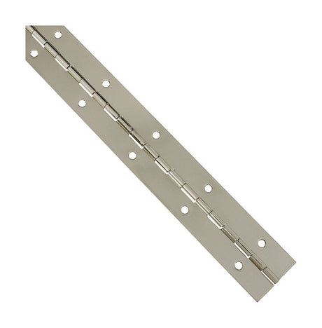 National Hardware 12 in. L Nickel Continuous Hinge 1 pk