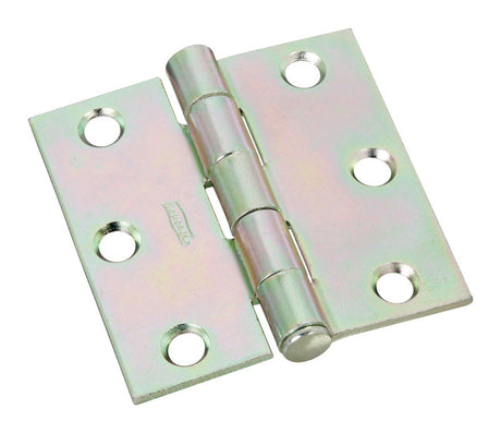 National Hardware 2-1/2 in. L Zinc-Plated Broad Hinge 2 pk