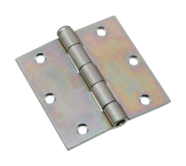 National Hardware 3-1/2 in. L Zinc-Plated Broad Hinge 2 pk