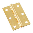 National Hardware 3 in. L Brass Narrow Hinge 2 pk