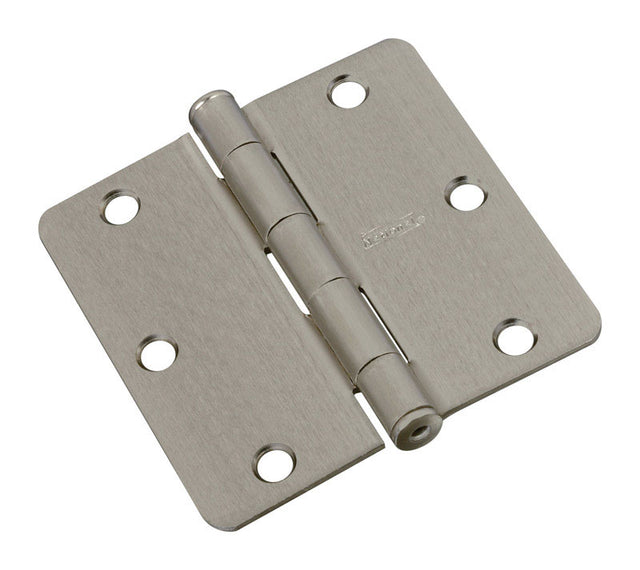 National Hardware 3-1/2 in. L Satin Nickel Door Hinge 1 pk