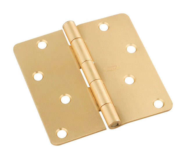 National Hardware 4 in. L Satin Brass Door Hinge 1 pk