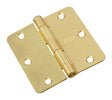 National Hardware 3-1/2 in. L Satin Brass Door Hinge 1 pk