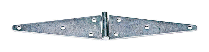 National Hardware 10 in. L Zinc-Plated Heavy Strap Hinge 1 pk