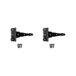 National Hardware 6 in. L Black Ornamental/Reversible T-Hinge 2 pk