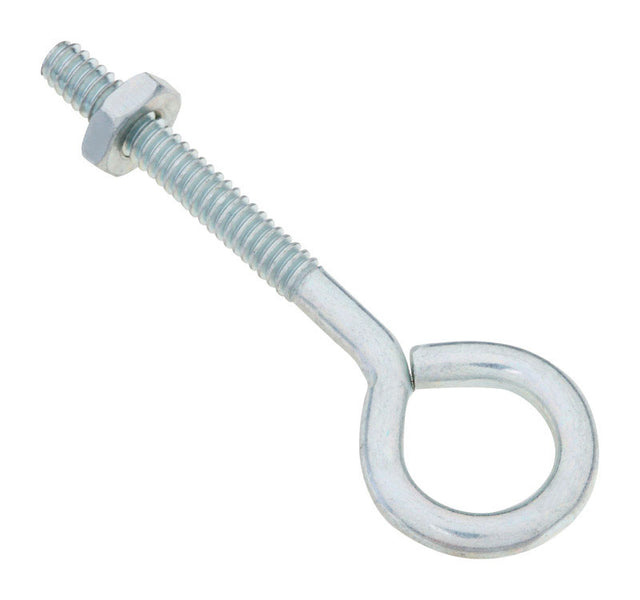 National Hardware 3/16 in. X 2-1/2 in. L Zinc-Plated Steel Eyebolt Nut Included