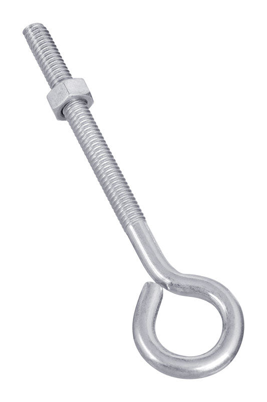 National Hardware 5/16 in. X 5 in. L Zinc-Plated Steel Eyebolt Nut Included