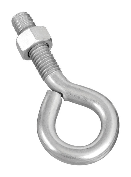 National Hardware 1/2 in. X 4 in. L Zinc-Plated Steel Eyebolt Nut Included