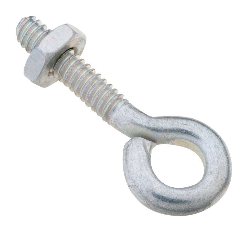 National Hardware 3/16 in. X 1-1/2 in. L Zinc-Plated Steel Eyebolt Nut Included