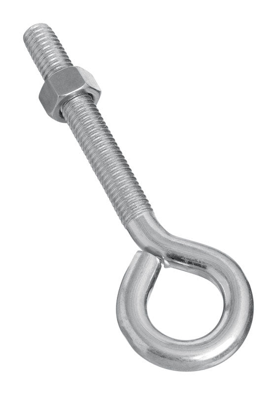 National Hardware 1/2 in. X 6 in. L Zinc-Plated Steel Eyebolt Nut Included