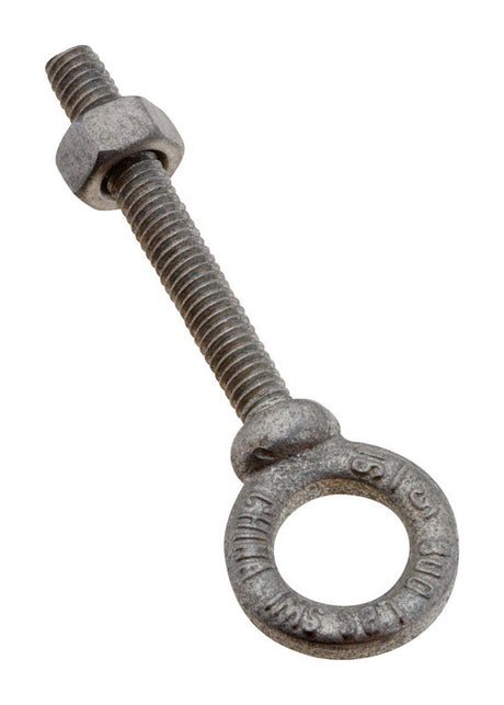 National Hardware 5/16 in. X 2-1/4 in. L Galvanized Forged Steel Eyebolt Nut Included