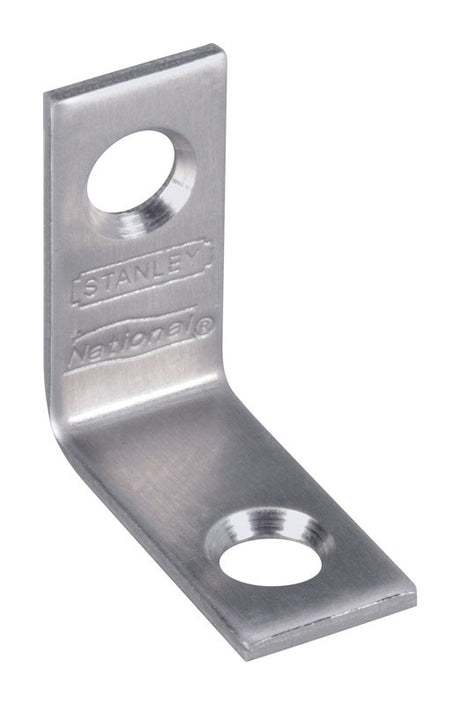 National Hardware 1 in. H X 0.5 in. W Stainless Steel Inside Corner Brace