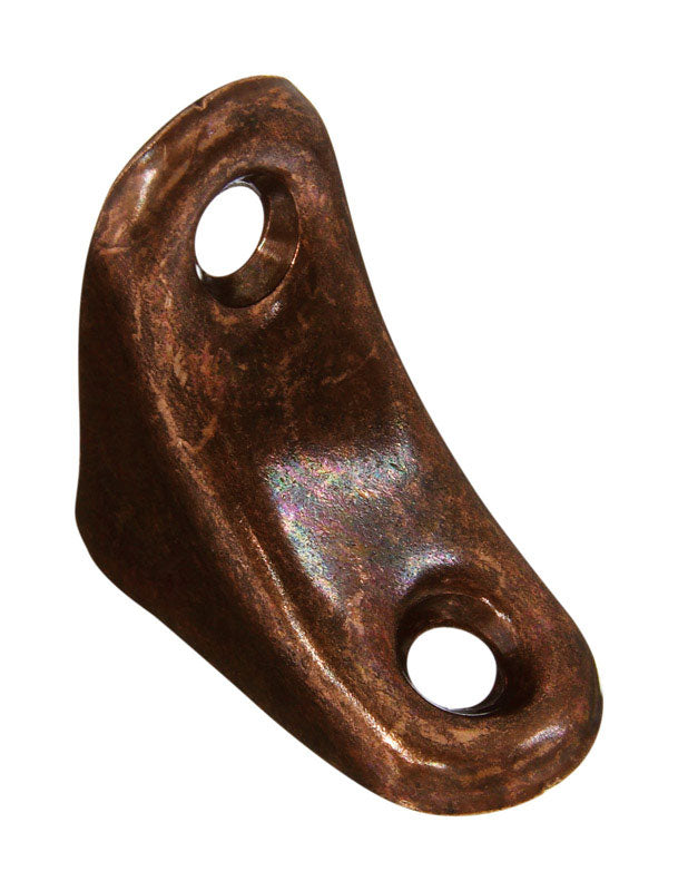 National Hardware 1 in. H X 3/4 in. W Antique Bronze Steel Inside Chair Brace