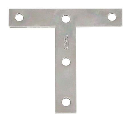 National Hardware 4 in. H X 4 in. W Zinc-Plated Steel Tee Plate