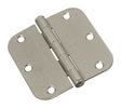 National Hardware 3-1/2 in. L Satin Nickel Door Hinge 3 pk