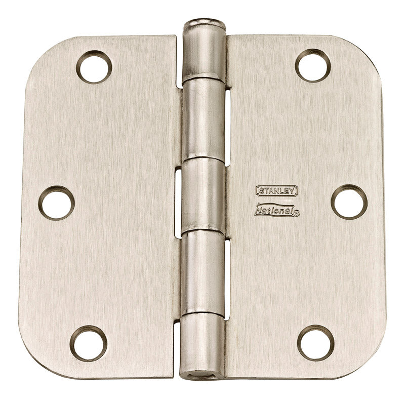 National Hardware 3-1/2 in. L Satin Nickel Door Hinge 12 pk