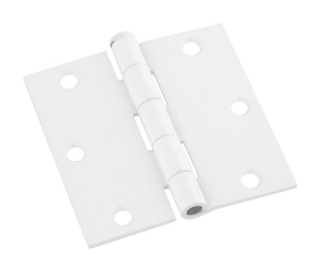 National Hardware 3-1/2 in. L White Door Hinge 3 pk