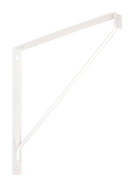 National Hardware White Steel Shelf Bracket 10.87 in. L 150 lb