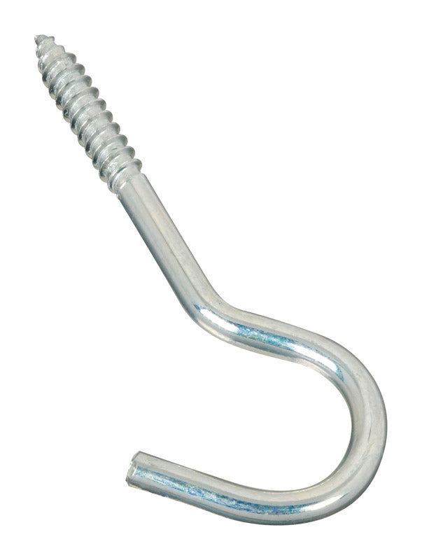 National Hardware Zinc-Plated Silver Steel 4-1/4 in. L Screw Hook 60 lb 1 pk