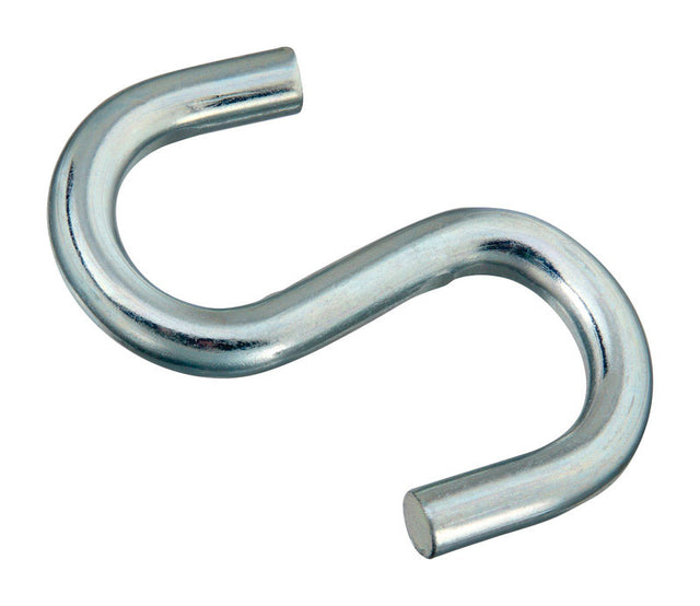 National Hardware Zinc-Plated Silver Steel 4 in. L Heavy Open S-Hook 240 lb 1 pk