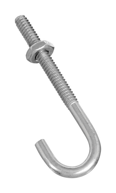 National Hardware Zinc-Plated Silver Steel 2-1/2 in. L J-Bolt 40 lb 1 pk