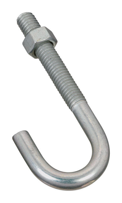 National Hardware Zinc-Plated Silver Steel 3-3/4 in. L J-Bolt 225 lb 1 pk