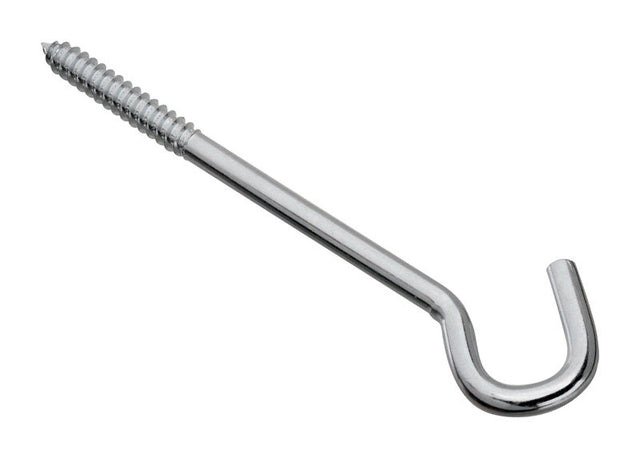 National Hardware Zinc-Plated Silver Steel 8 in. L Screw Hook 150 lb 1 pk