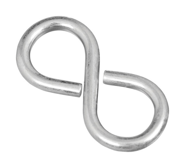 National Hardware Zinc-Plated Silver Steel 1-5/8 in. L Closed S-Hook 1 pk