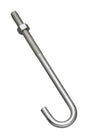 National Hardware Zinc-Plated Silver Steel 7 in. L J-Bolt 1 pk