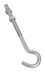 National Hardware Zinc-Plated Silver Steel 7 in. L Hook Bolt 1 pk