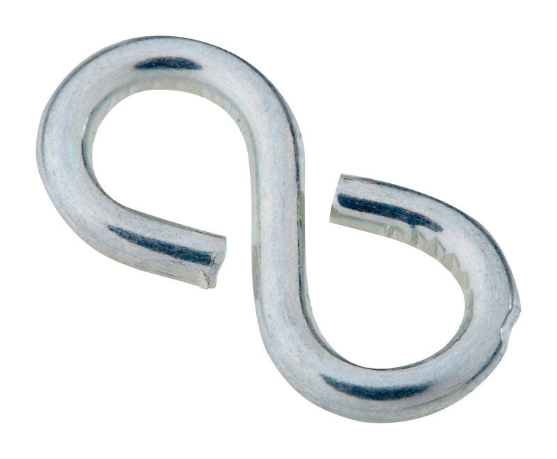 National Hardware Zinc-Plated Silver Steel 7/8 in. L Closed S-Hook 1 pk