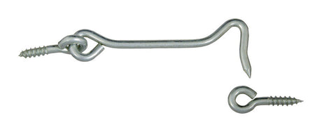 National Hardware Zinc-Plated Silver Steel 4 in. L Hook and Eye 1 pk