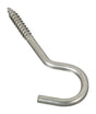 National Hardware Silver Stainless Steel 4-1/4 in. L Screw Hook 50 lb 1 pk