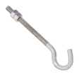 National Hardware Zinc-Plated Silver Stainless Steel 5 in. L Hook Bolt 115 lb 1 pk