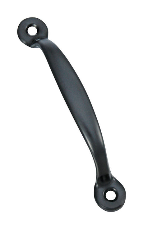 National Hardware 4-3/4 in. L Black Steel Door Pull