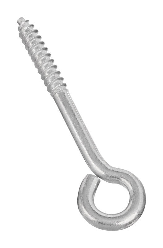 National Hardware 3.75 in. L Zinc-Plated Silver Steel Lag Screw Eye 1 pk