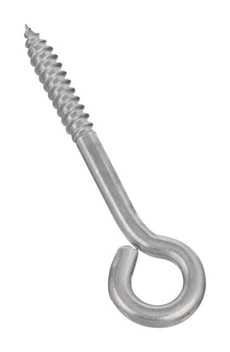 National Hardware 3.75 in. L Silver Stainless Steel Lag Screw Eye 1 pk