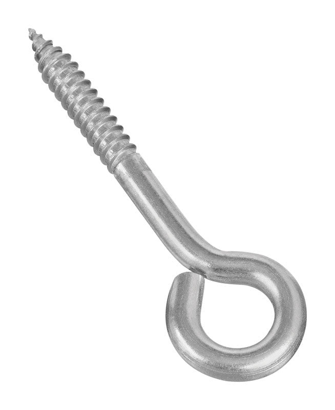 National Hardware 4 in. L Silver Stainless Steel Lag Screw Eye 1 pk