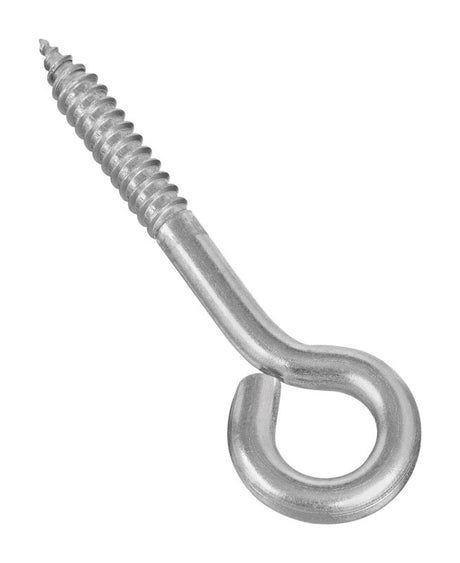 National Hardware 4 in. L Silver Stainless Steel Lag Screw Eye 1 pk