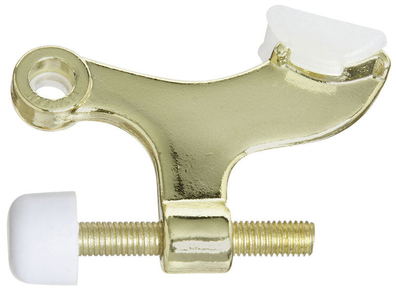 National Hardware Zinc Brass Gold Hinge Pin Door Stop Mounts to door