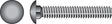 Hillman 1/4 in. X 1 in. L Zinc-Plated Steel Carriage Bolt 100 pk