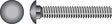 Hillman 1/4 in. X 2 in. L Zinc-Plated Steel Carriage Bolt 100 pk