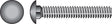Hillman 1/4 in. X 3 in. L Zinc-Plated Steel Carriage Bolt 100 pk