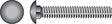Hillman 1/4 in. X 6 in. L Zinc-Plated Steel Carriage Bolt 100 pk