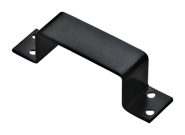 National Hardware Gloss Black Hot Rolled Steel Closed Bar Holder 1 pk